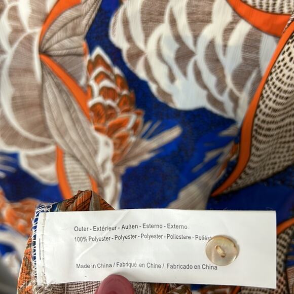 Traffic People For Anthropologie Floral Beach Cover up women’s size large - Picture 6 of 8